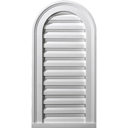 Ekena Millwork Cathedral Urethane Gable Vent Louver, Non-Functional, 12"W x 22"H GVCA12X22D